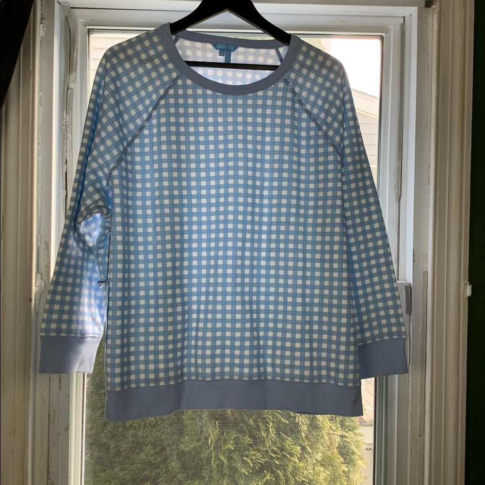Draper James NWT Gingham Plus Sweatshirt